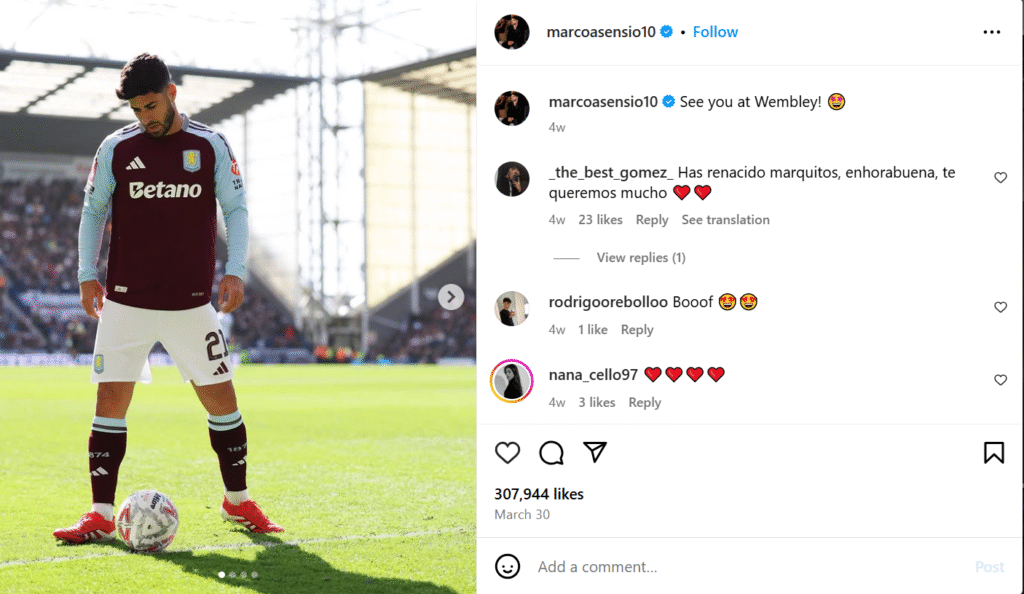 Marco Asensio Femme Marco Asensio Femme