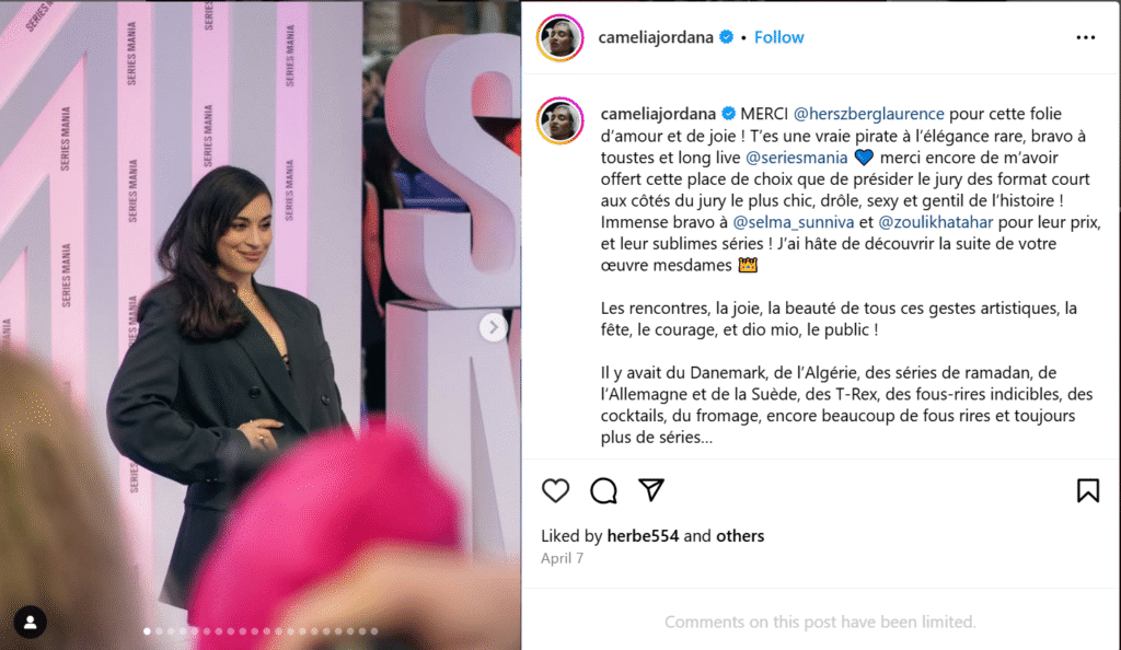 Camelia Jordana (Camélia Jordana) Compagnon