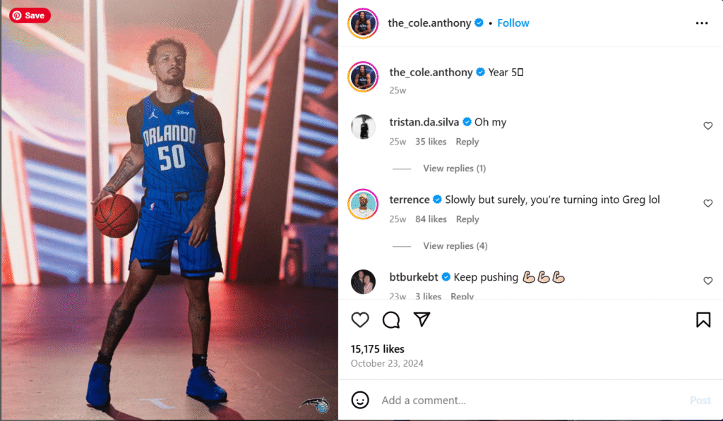 Cole Anthony Salaire