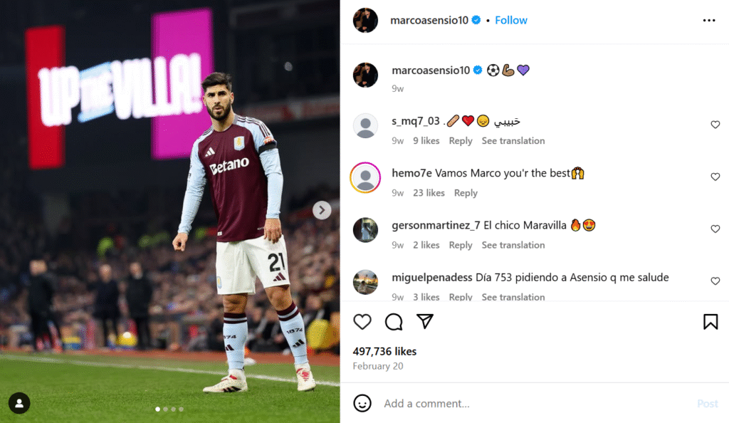 Marco Asensio Femme Marco Asensio Femme