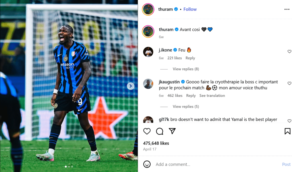 Marcus Thuram Réalisations Marcus Thuram Réalisations