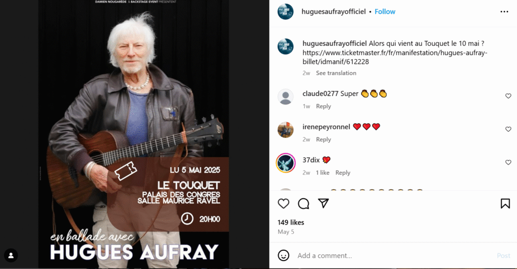 Hugues Aufray Chanteur Hugues Aufray Chanteur