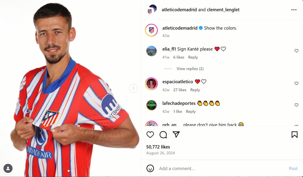 Clément Lenglet femme