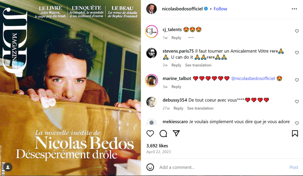 Nicolas Bedos Affaire Nicolas Bedos Affaire