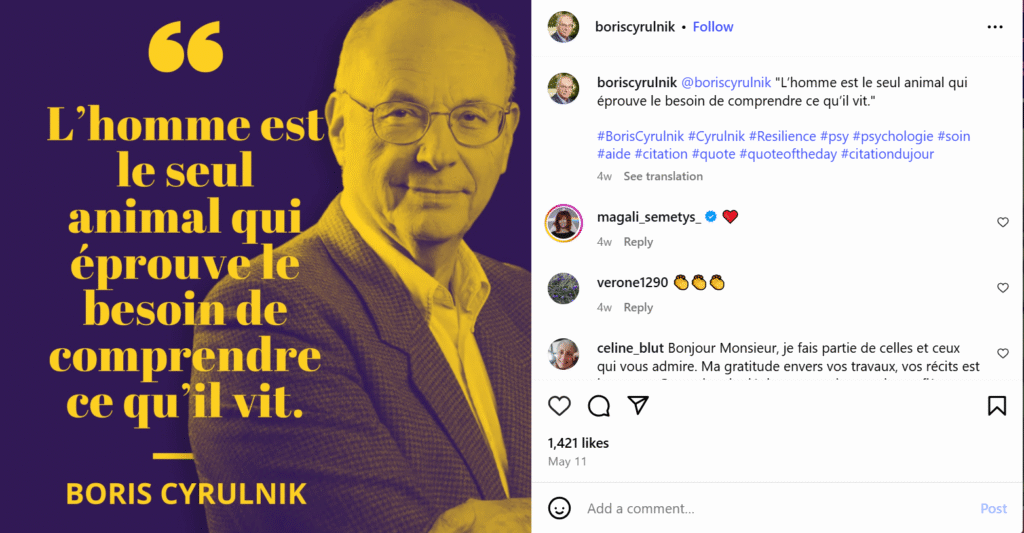 Boris Cyrulnik femme Boris Cyrulnik femme