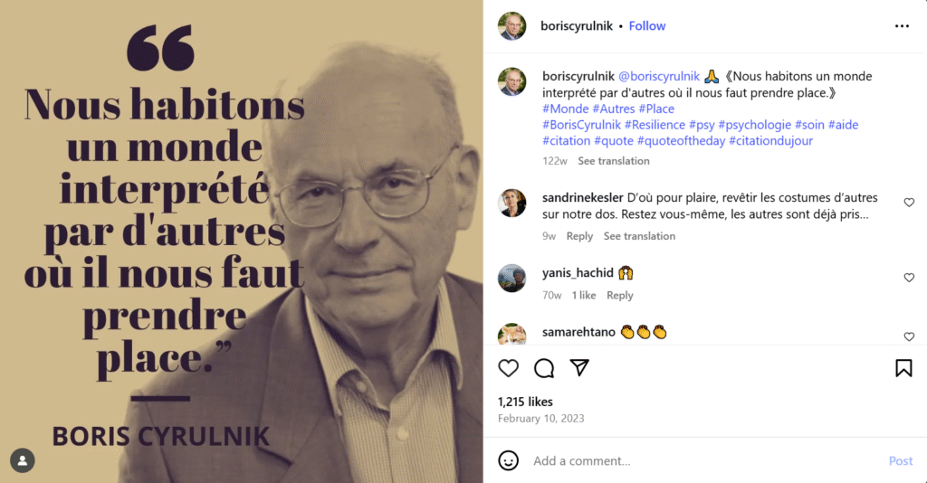 Boris Cyrulnik femme Boris Cyrulnik femme