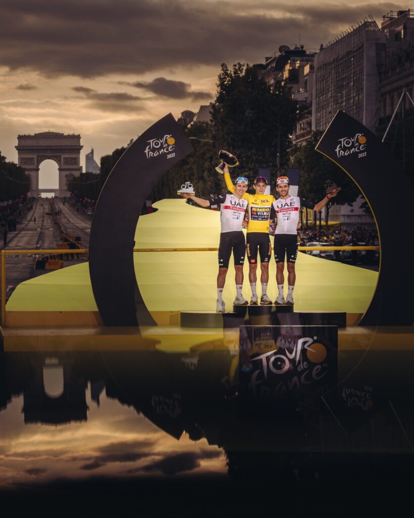 Tadej Pogačar et sa compagne