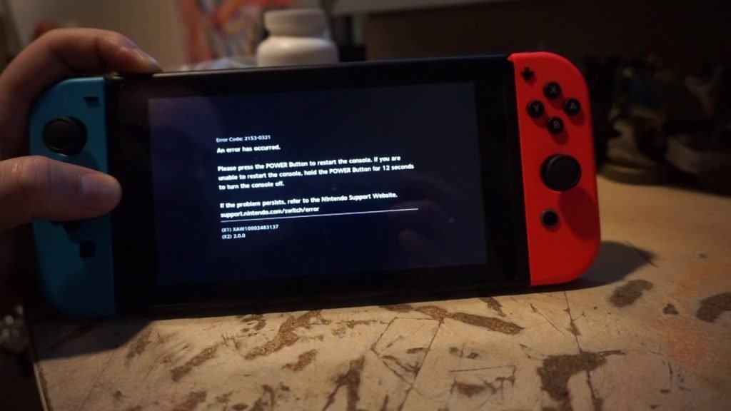 Support.nintendo.com Switch Erreur