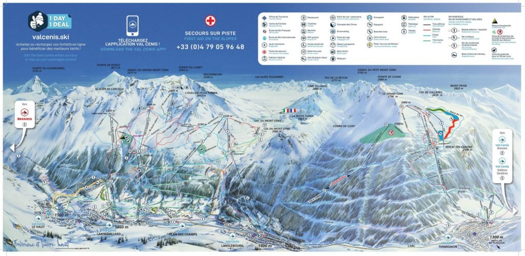 Plan Piste Val Cenis