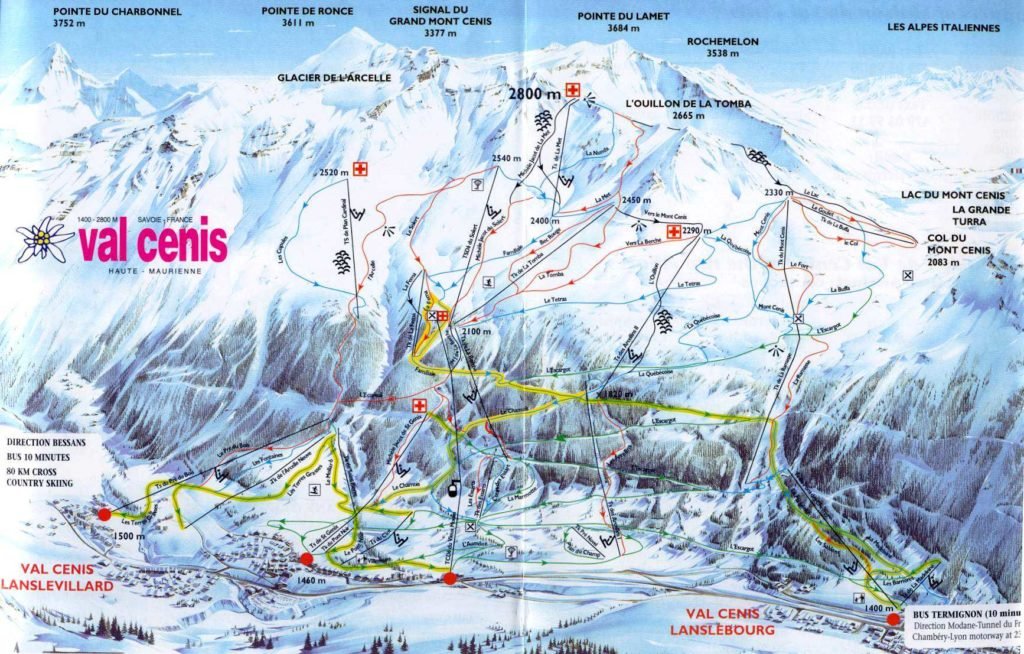 Plan Piste Val Cenis