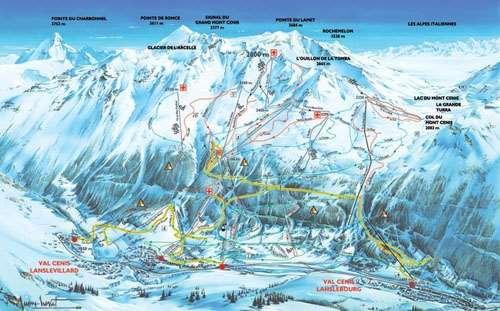 Plan Piste Val Cenis