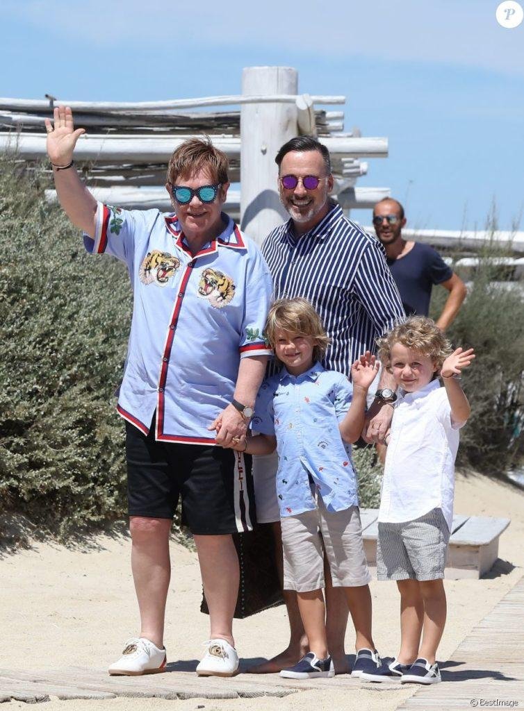 Elton John Et Ses Enfants 