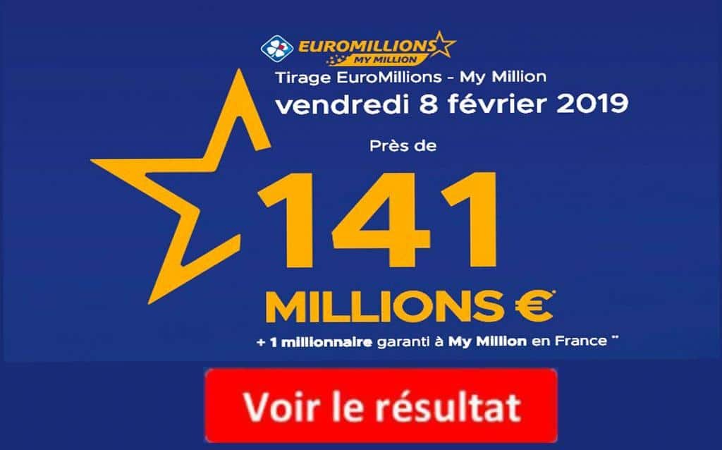 rÃ©sultat euromillions my million gains