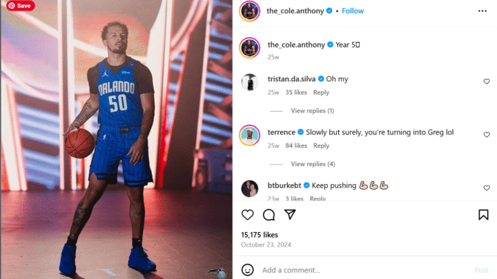 Cole Anthony Salaire