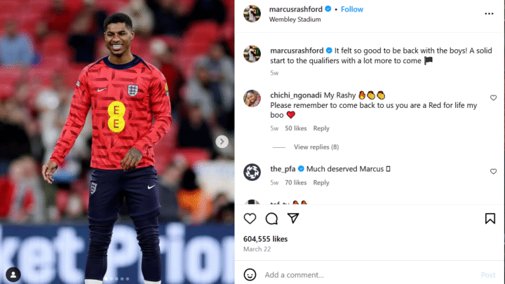 Marcus Rashford Salaire