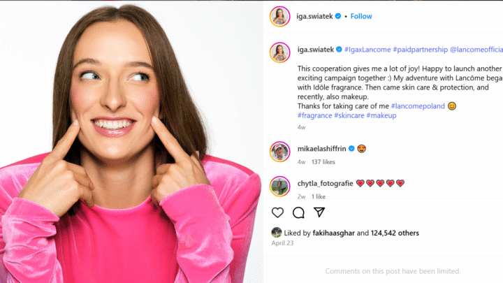 Iga Świątek Acteur