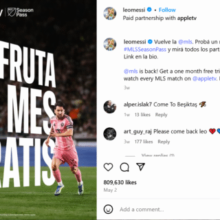 Lionel Messi Réalisations