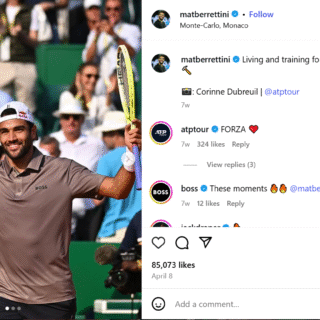 Matteo Berrettini Acteur