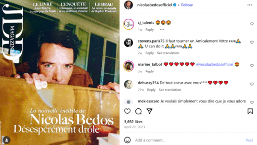 Nicolas Bedos Affaire