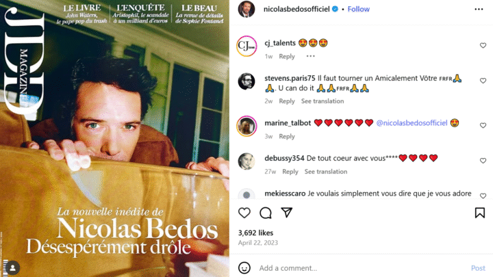 Nicolas Bedos Affaire
