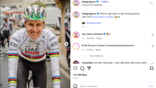 Tadej Pogačar copine