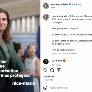 Marine Tondelier compagne