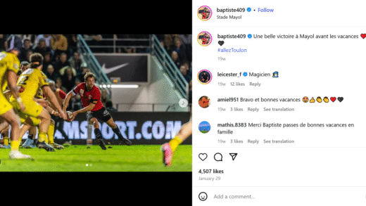 Baptiste Serin femme