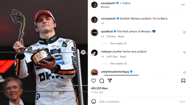 Oscar Piastri Récompenses